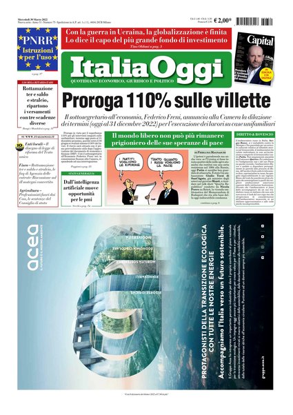 Italia oggi : quotidiano di economia finanza e politica